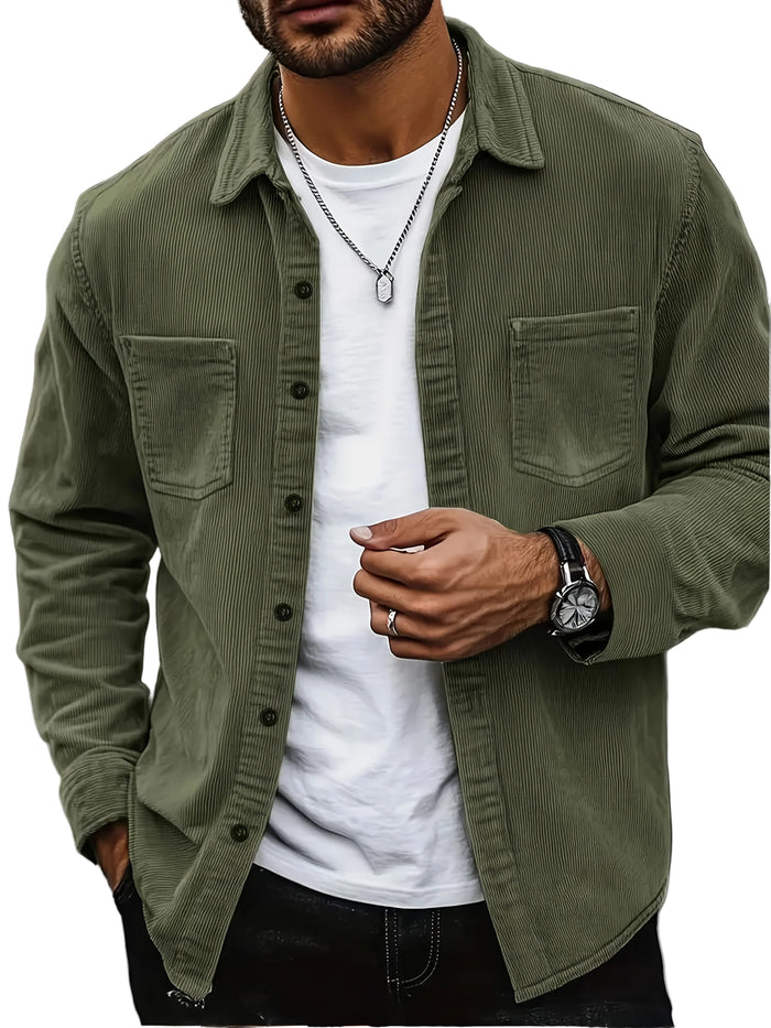 Casual Corduroy Cardigan