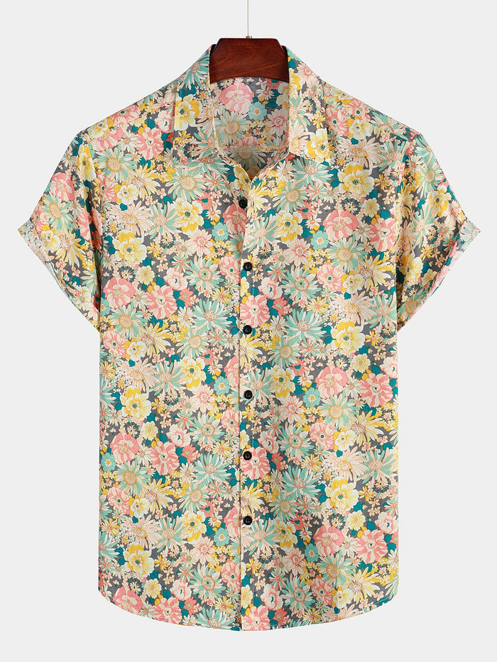 Floral Short-Sleeve Shirt