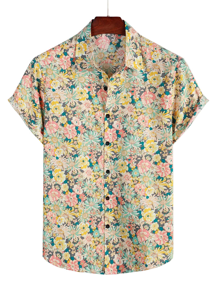 Men's Cotton Short-Sleeve Shirt
