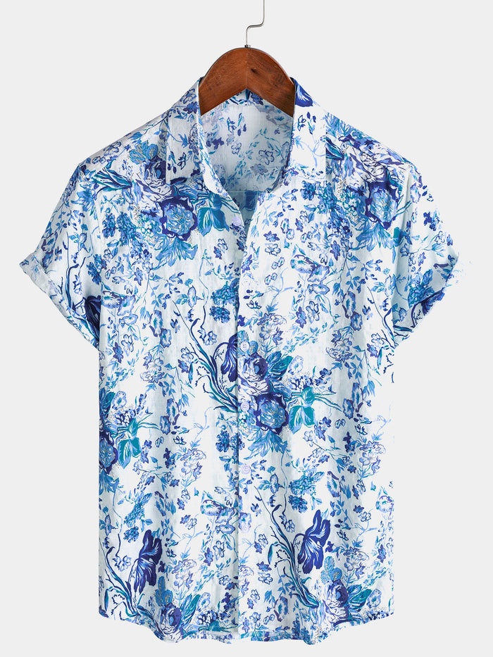 Vintage Botanical Short Sleeve Shirt