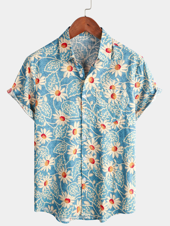 Retro Hawaiian Flower Shirt