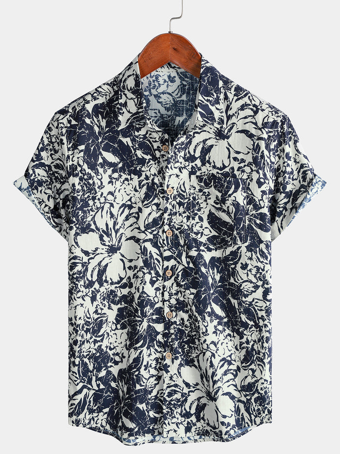 Breathable Seaside Vacation Style Short Sleeve Shirt