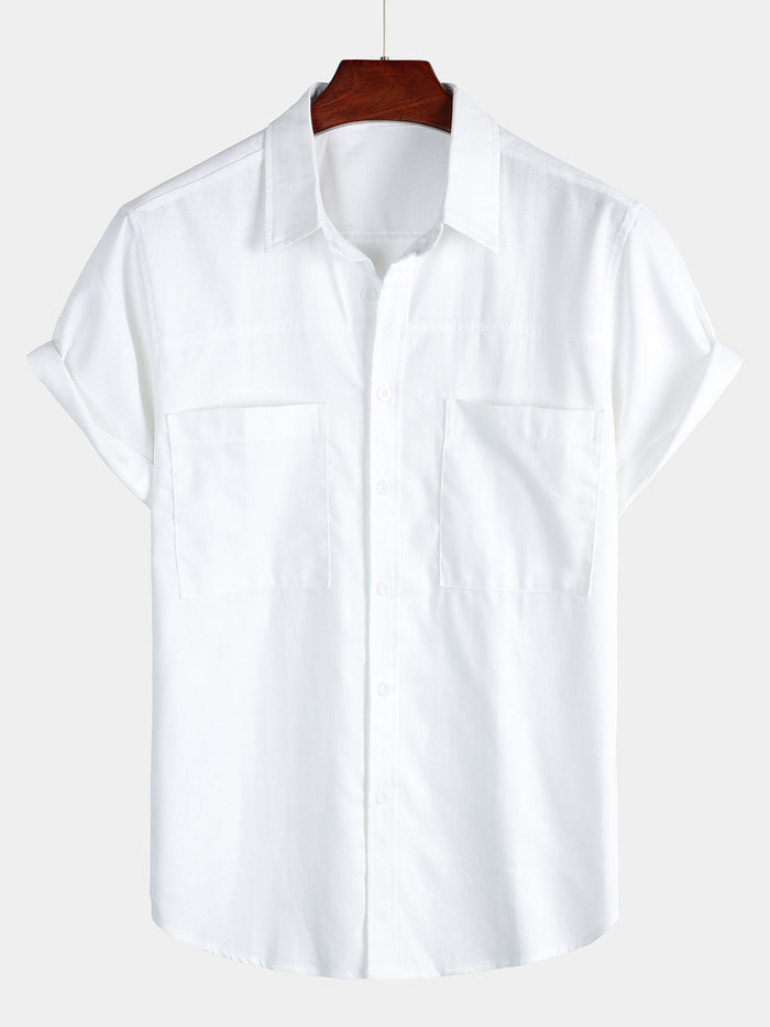 Short-Sleeve Shirt with Chest Pockets