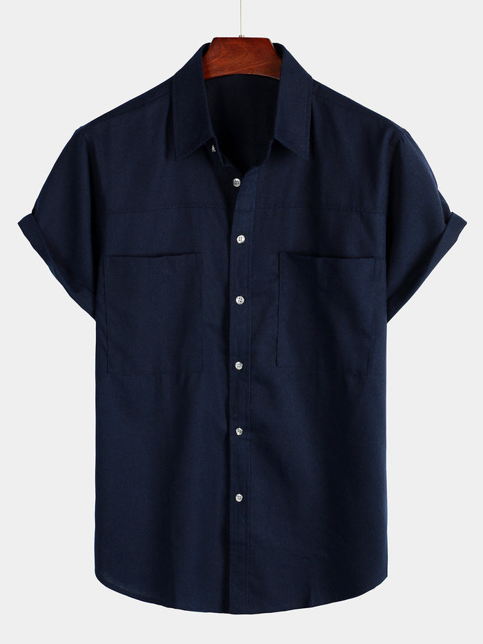Short-Sleeve Shirt with Chest Pockets
