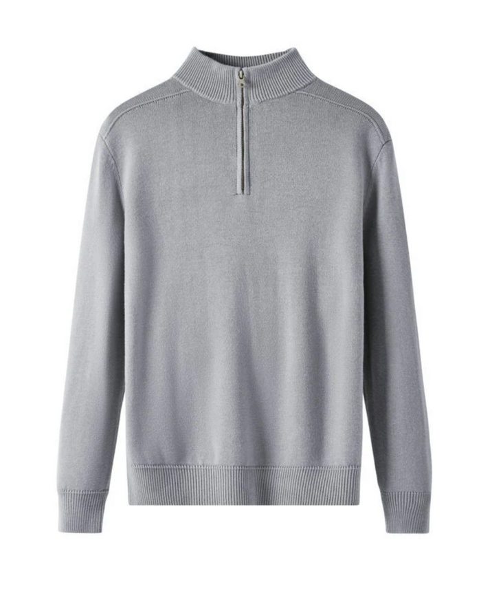 Capri Merino Wool Zip Sweater