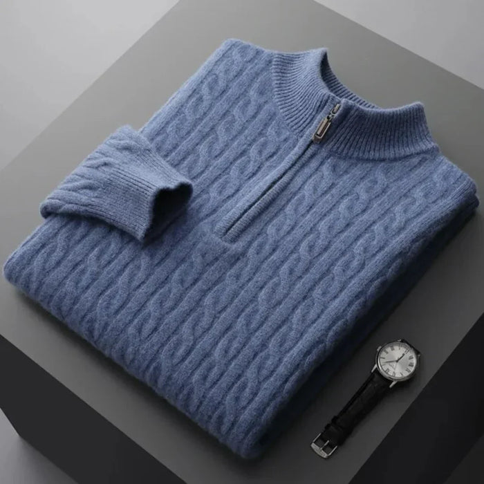 Deneb Cashmere Velour Half-Zip
