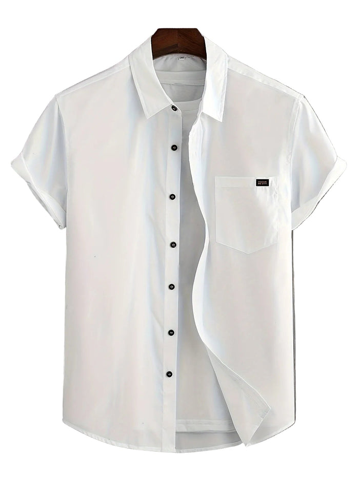 Casual Short Sleeve Cotton Shirt