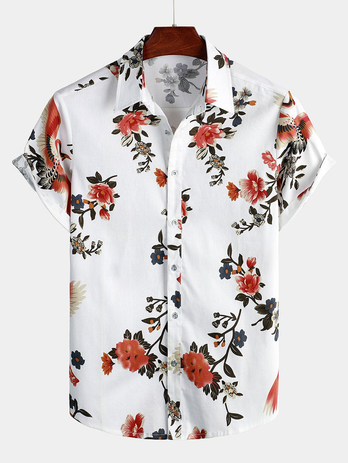 Casual Tropical Hawaiian Shirt