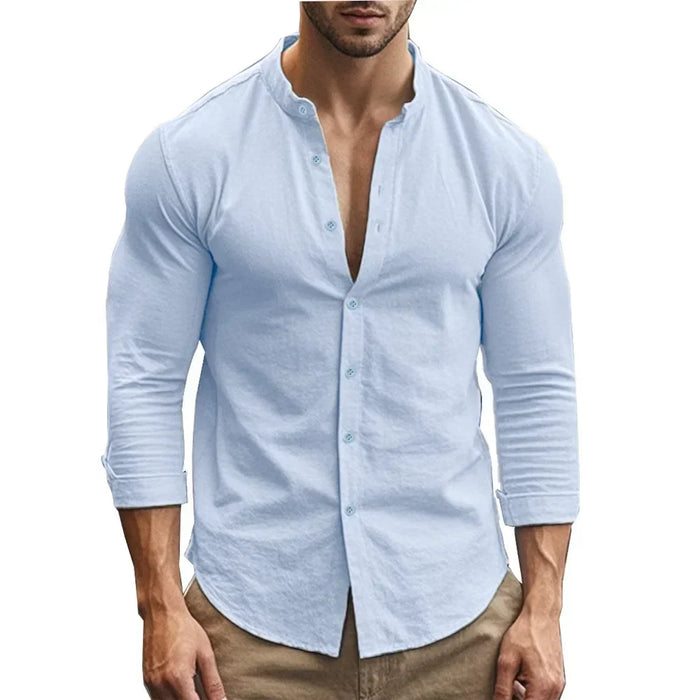 Casual Summer Cotton and Linen Shirt