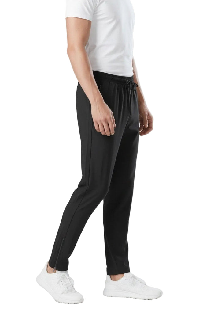 Men's Pants with Drawstring - Black