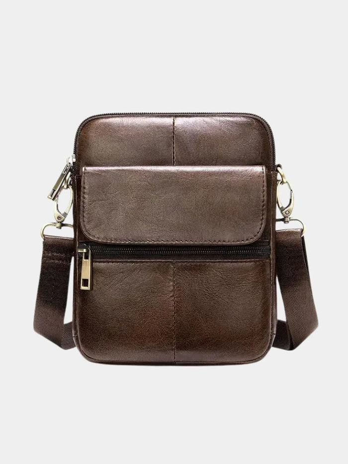 Tobias™ - Leather Crossover Bag