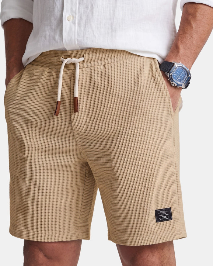 Theodore - Casual Textured Knit Shorts