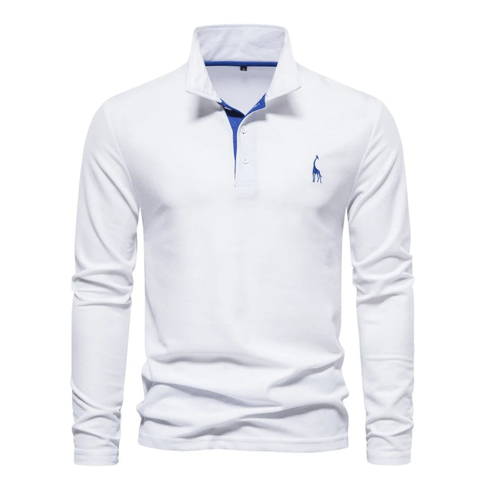 Casual Long Sleeve Polo Shirt