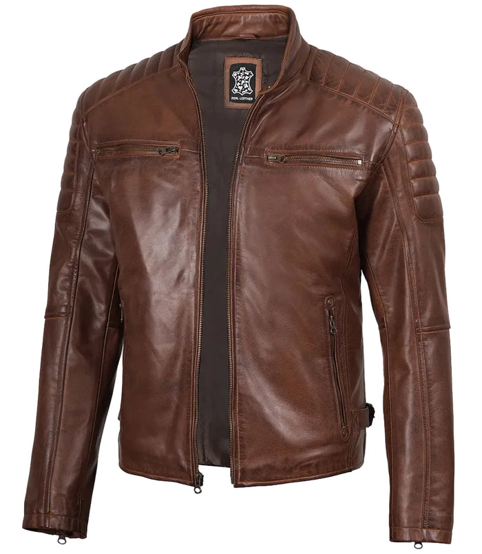 Viktor Brun Cafe Racer Leather Jacket