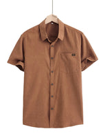 Casual Short Sleeve Cotton Shirt