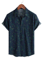 Summer Cotton Floral Retro Boho Shirt for Men