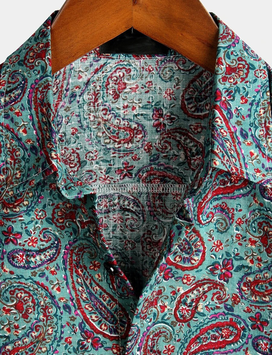 Retro 70s Vintage Paisley Shirt