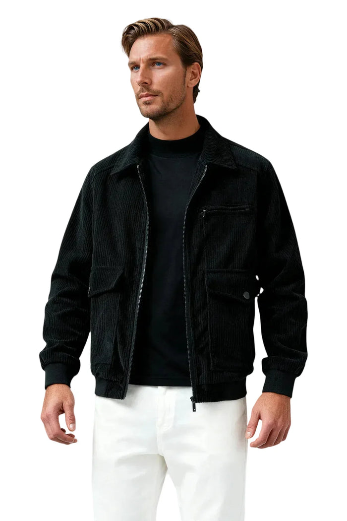 Men's Corduroy Jacket - Black