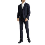 Slim Fit Suit Pants - Navy