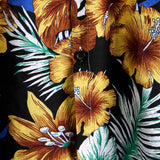 Short Sleeve Shirt with Floral Pattern for Men