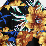 Short Sleeve Shirt with Floral Pattern for Men