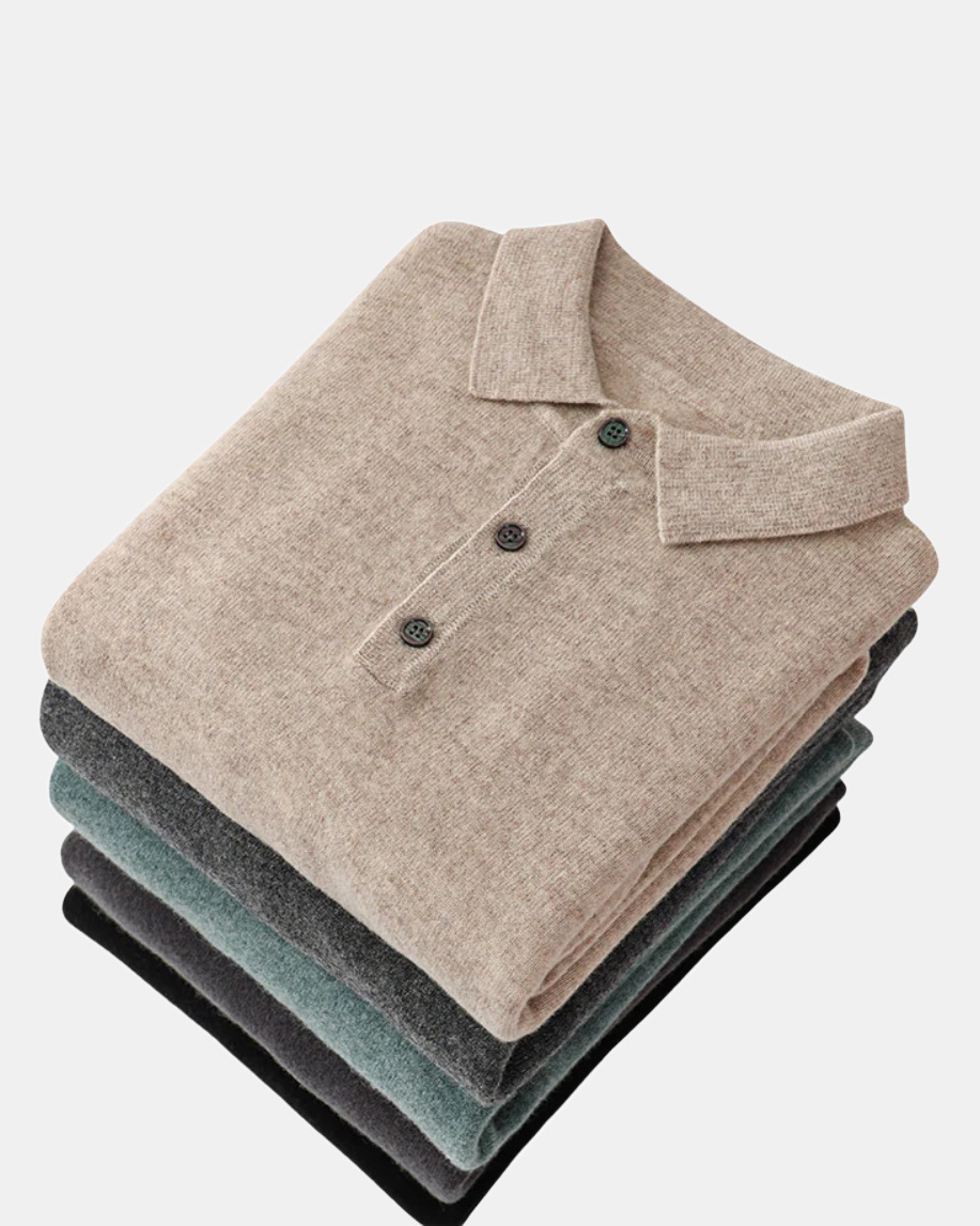 Men's Cashmere Polo Shirt