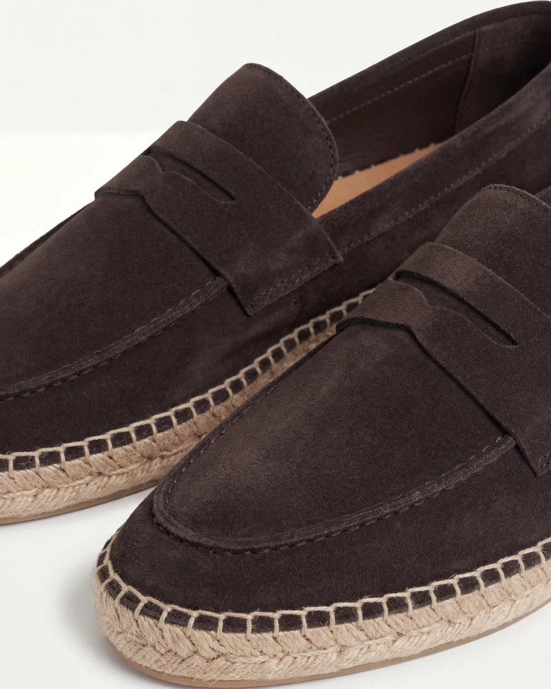 Espadriller Kaffe Suede Riviera