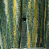 Short-Sleeve Green Striped Retro Shirt