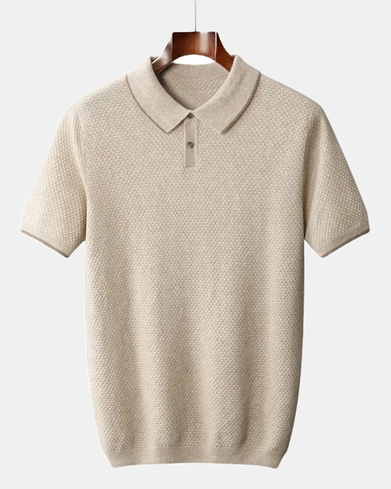 Konrad Men's Shirt, Mykonos in Beige