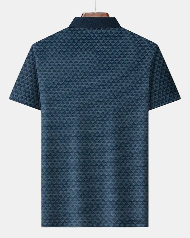 Men's Polo Shirt, Blue and Gray