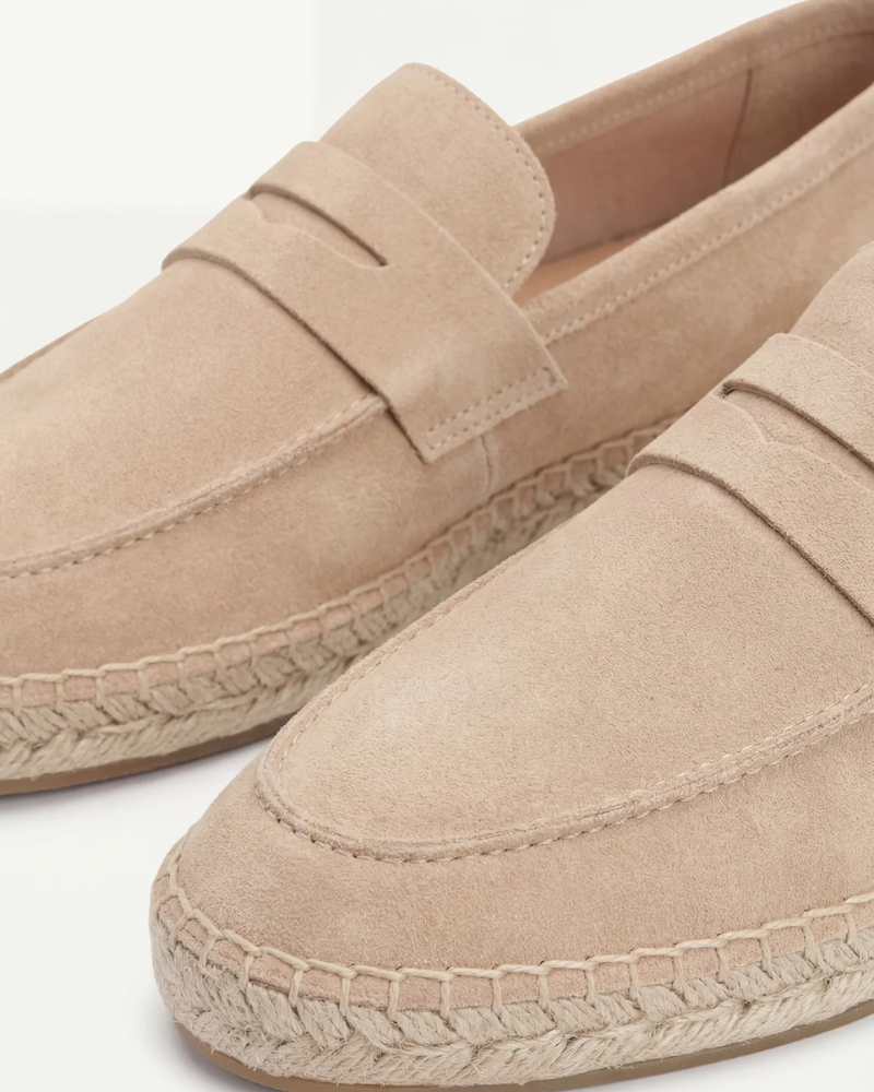 Espadriller Riviera i Beige Suede