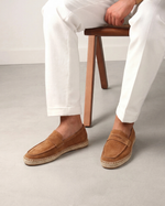 Riviera Men's Suede Espadrilles, Brown