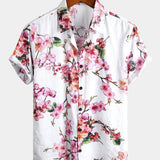 Hawaiian Tropical Floral Print Shirt