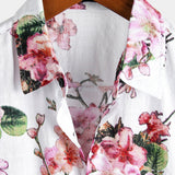 Hawaiian Tropical Floral Print Shirt