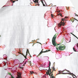 Men's Shirt with Short Sleeve with Floral Pattern
