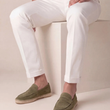 Riviera Men's Suede Espadrilles, Olive