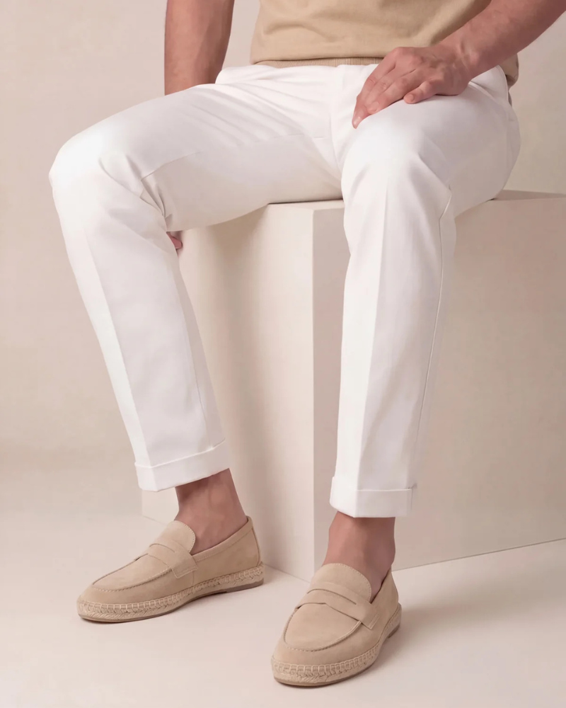 Espadriller Riviera i Beige Suede