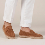 Riviera Men's Suede Espadrilles, Brown