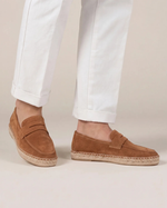 Riviera Men's Suede Espadrilles, Brown