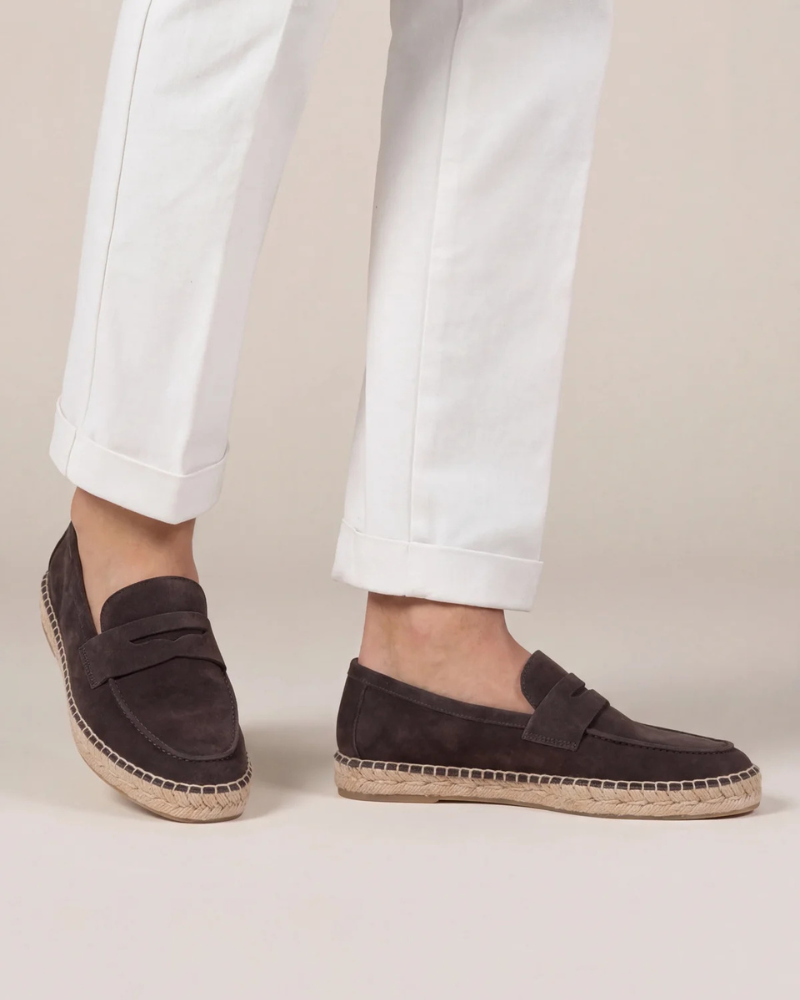 Espadriller Kaffe Suede Riviera