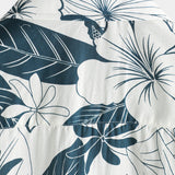 100% Hawaiian Floral Button-Up Beach Shirt, Short Sleeves