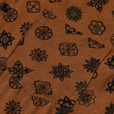 Vintage Geometric Orange Shirt