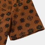 Vintage Geometric Orange Shirt
