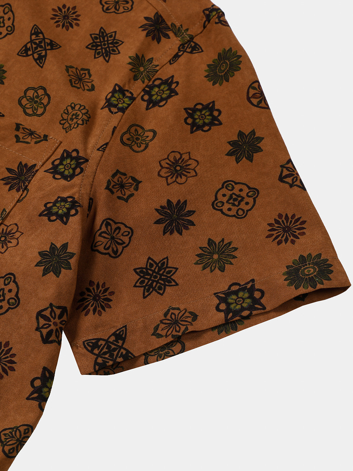 Vintage Geometric Orange Shirt