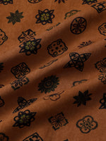 Vintage Geometric Orange Shirt