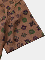 Khaki Geometric Vintage Shirt