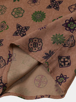 Khaki Geometric Vintage Shirt