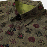 Vintage Green Geometric Shirt