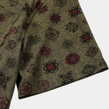 Vintage Green Geometric Shirt