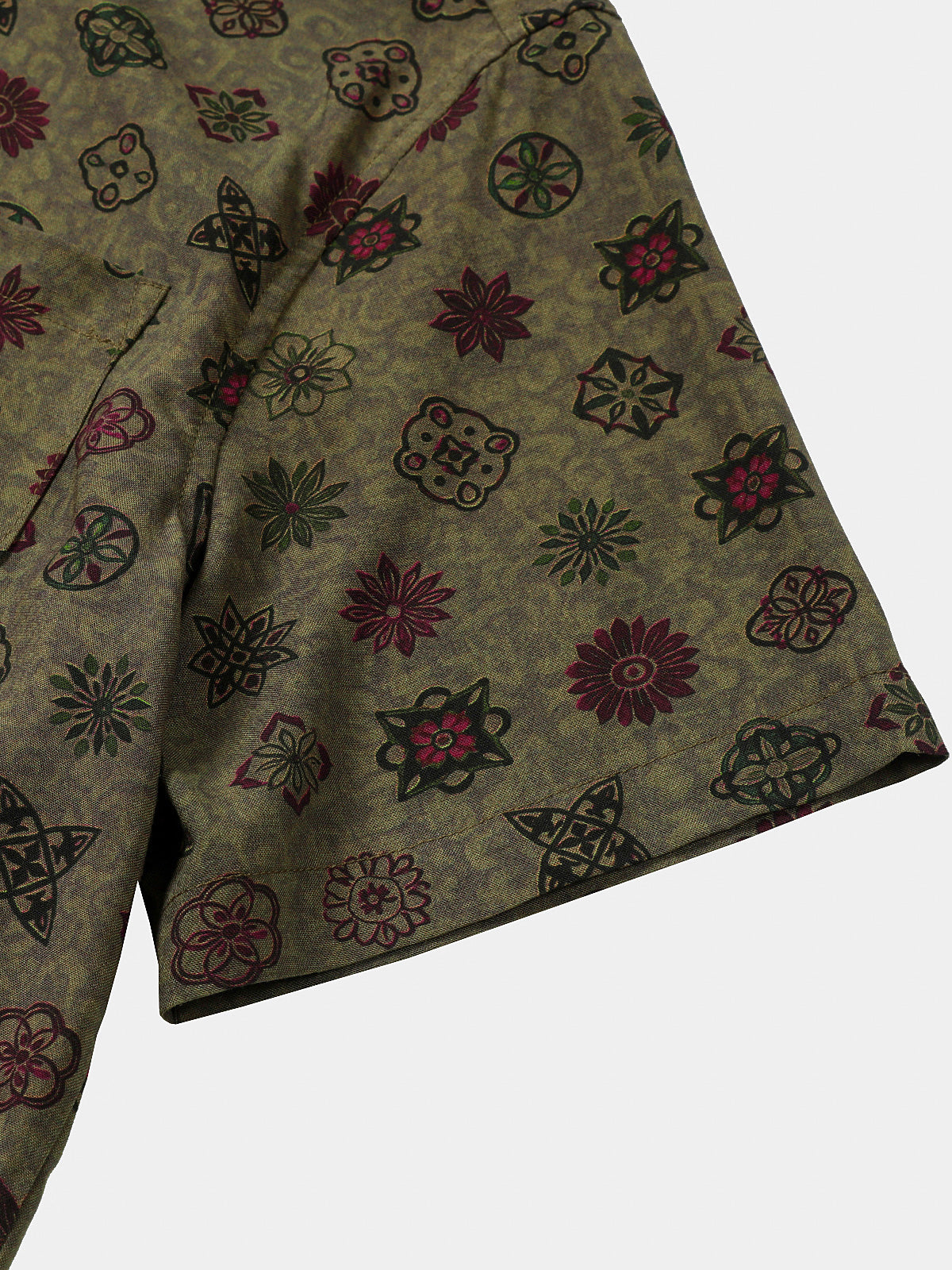 Vintage Green Geometric Shirt